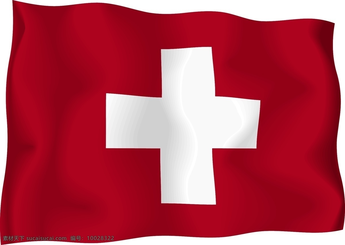 瑞士国旗矢量 瑞士 国旗 向量 白色