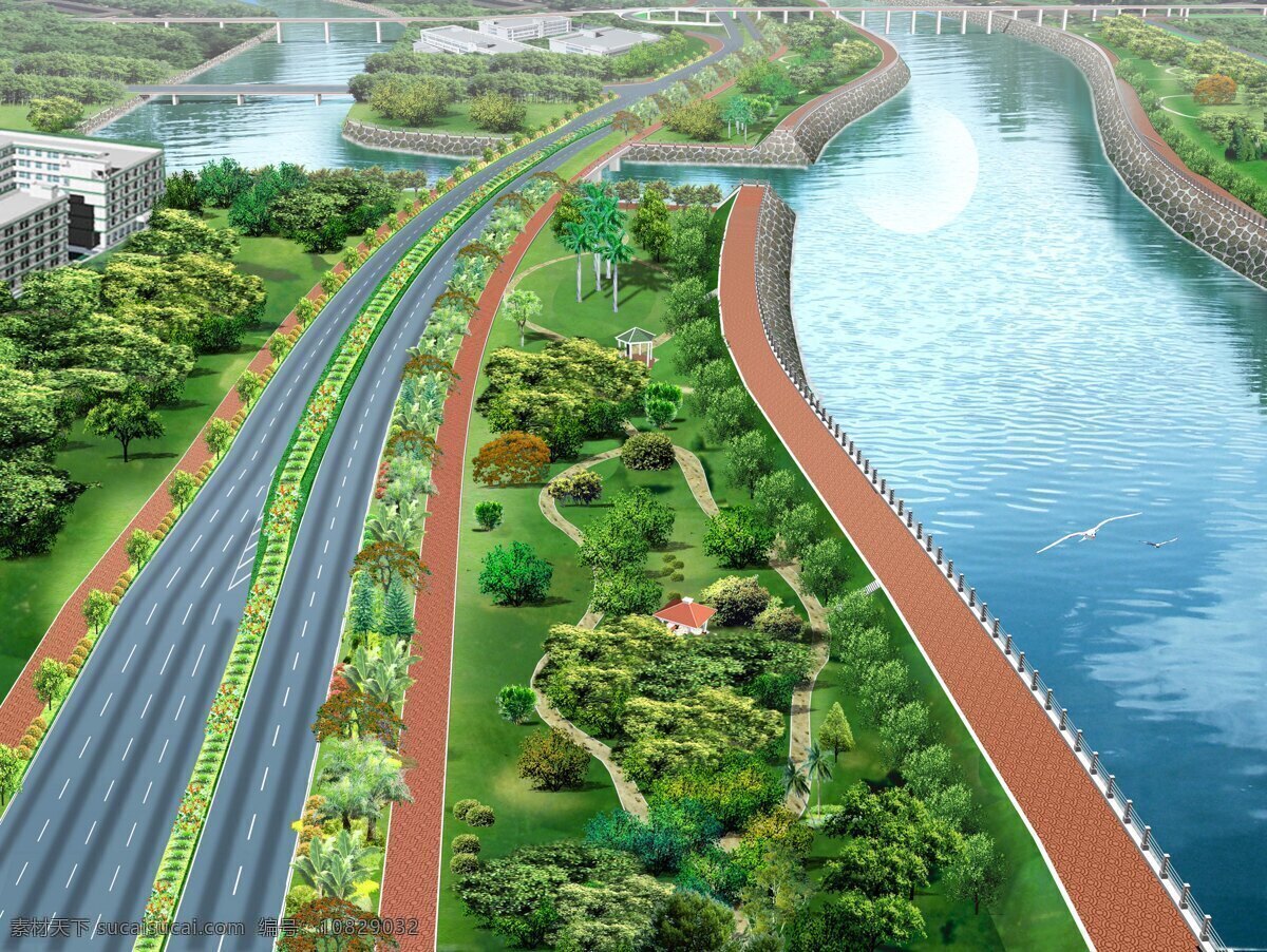 城市 马路 景观 绿化 效果 公路绿化 马路景观 建筑规划设计 景观设计 园艺设计 园林景观 环境家居