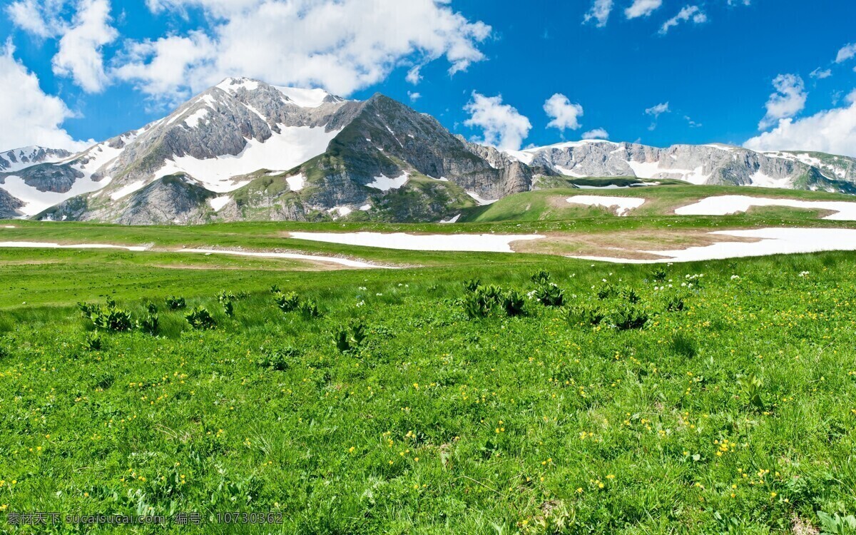 蓝天草地 蓝天 白云 天空 云彩 自然 大自然 美景 自然风景 自然景观