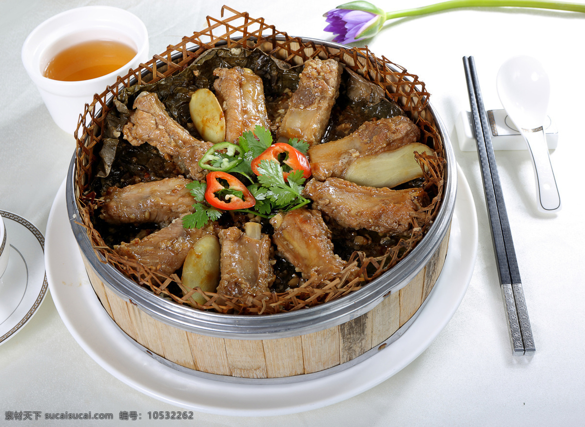 菜品粉蒸排骨 美味 传统 菜品 粉蒸 排骨 餐饮美食 传统美食