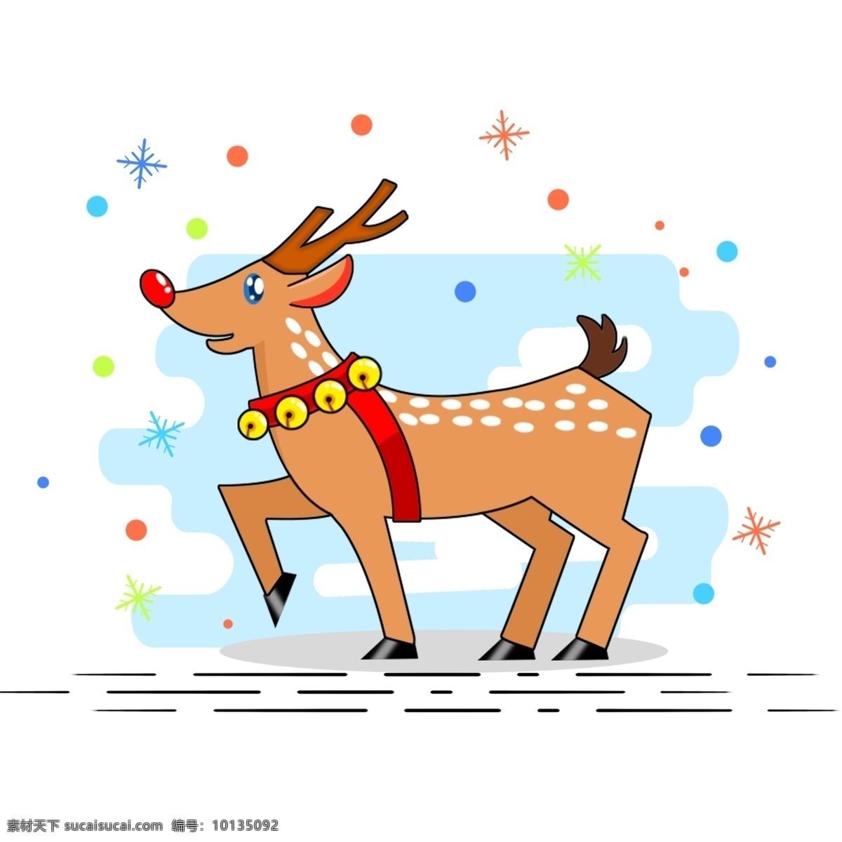 圣诞节 期间 圣诞 夜 平安夜 前夕 蛋糕 驯鹿 响铃 棕色 鹿