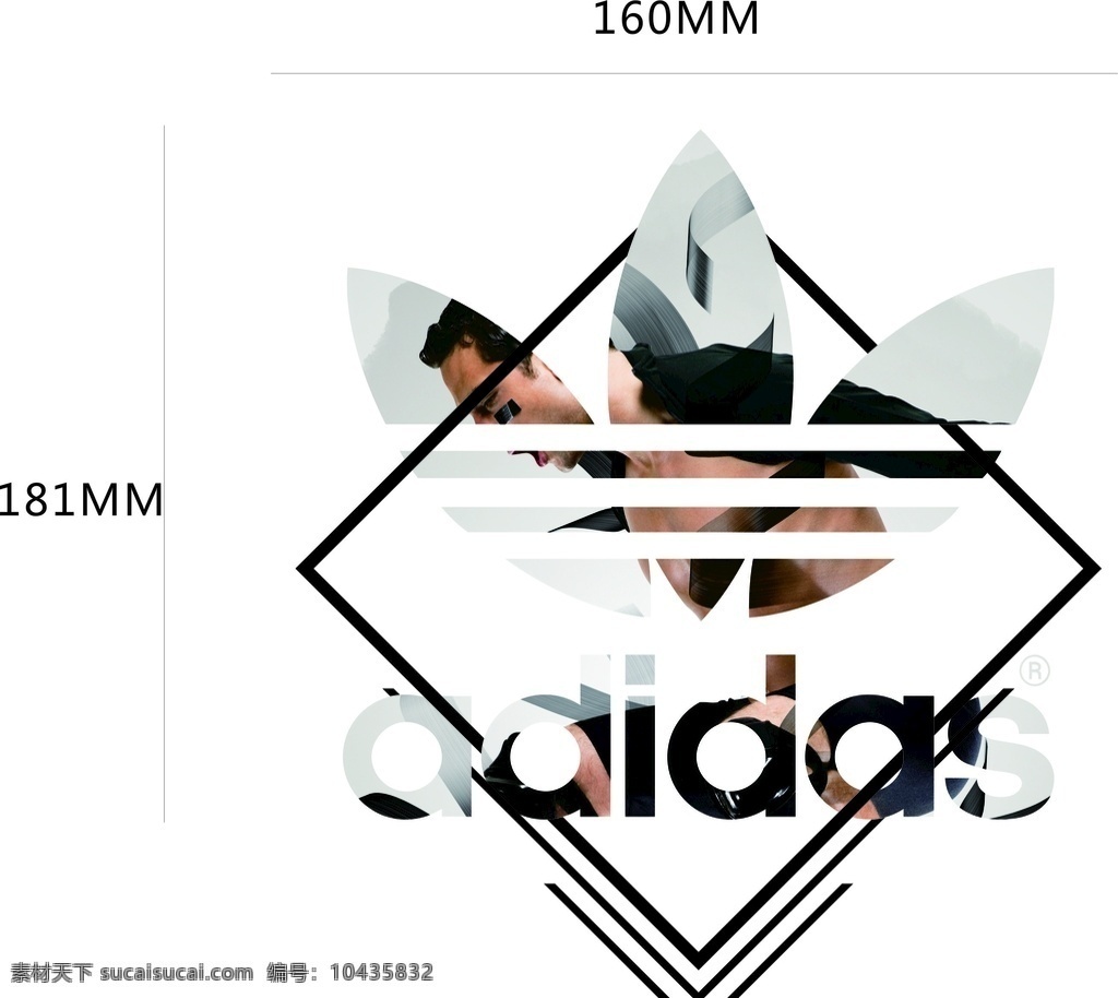 阿迪达斯 数码 印 阿迪达斯图案 adidas 海报 广告 psd图