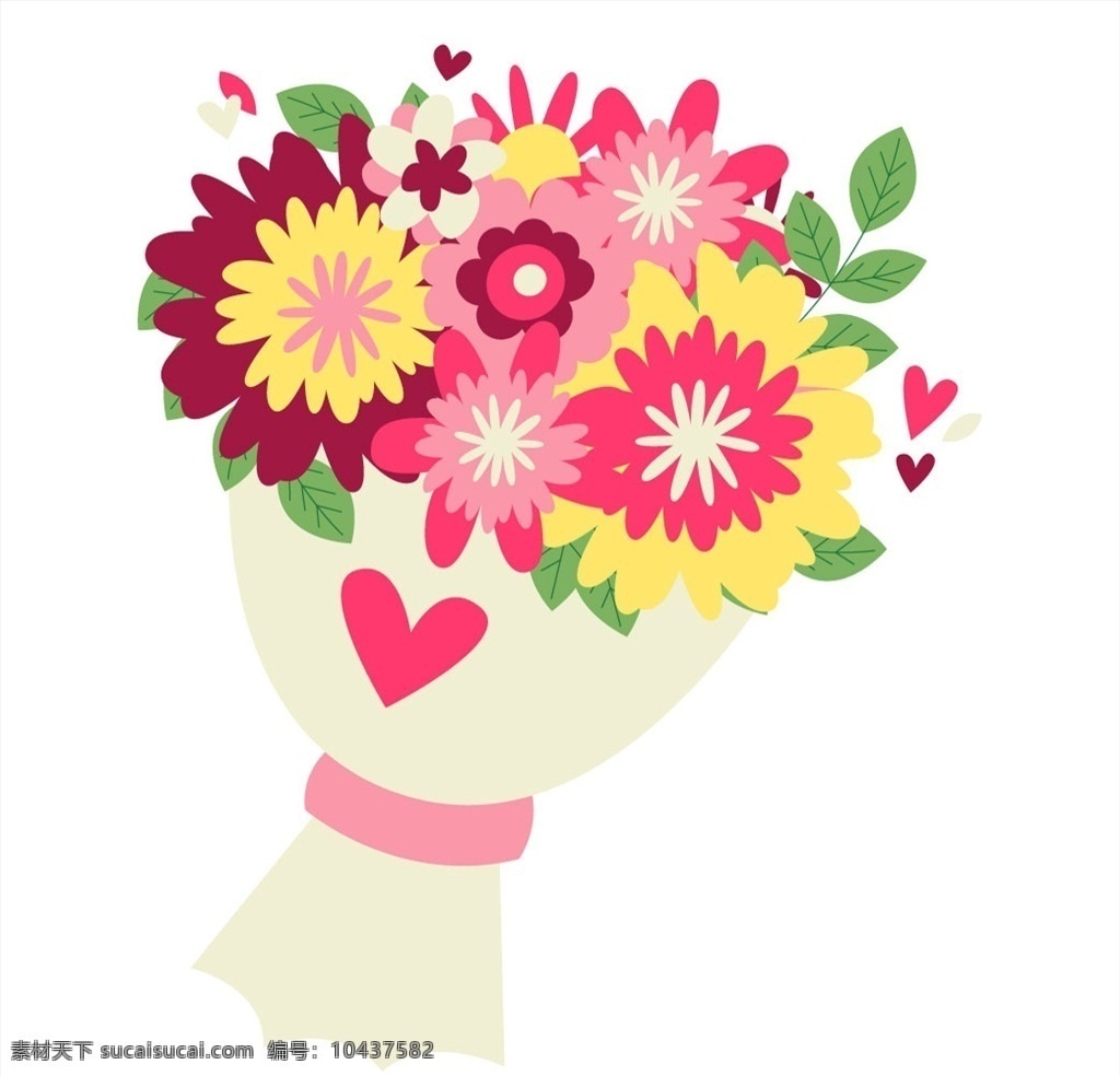 矢量花束 卡通花束图片 矢量图素材 ai素材