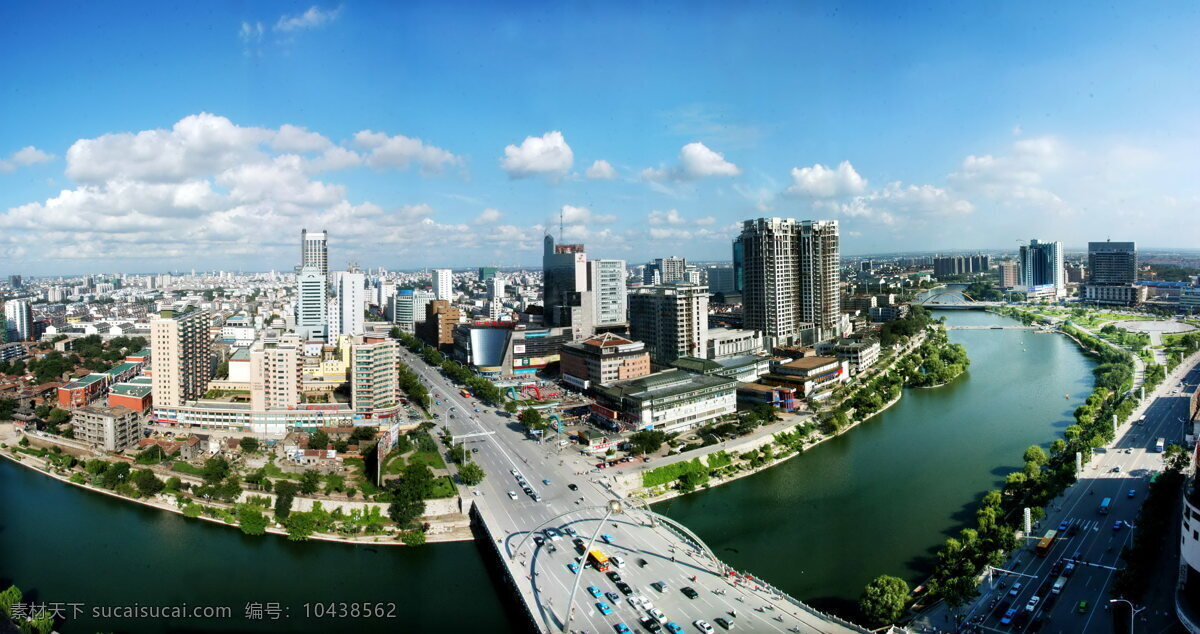 潍坊全景 潍坊 俯看图 风景 城市 洒河 自然风景 自然景观