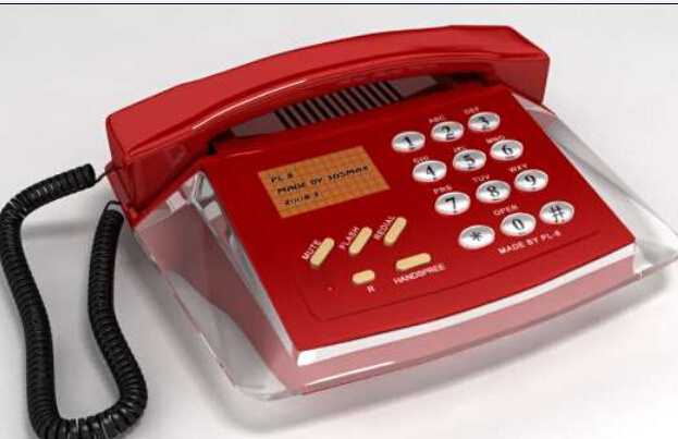 电话 模型 3d模型 电话模型 红色电话 3d模型素材 其他3d模型