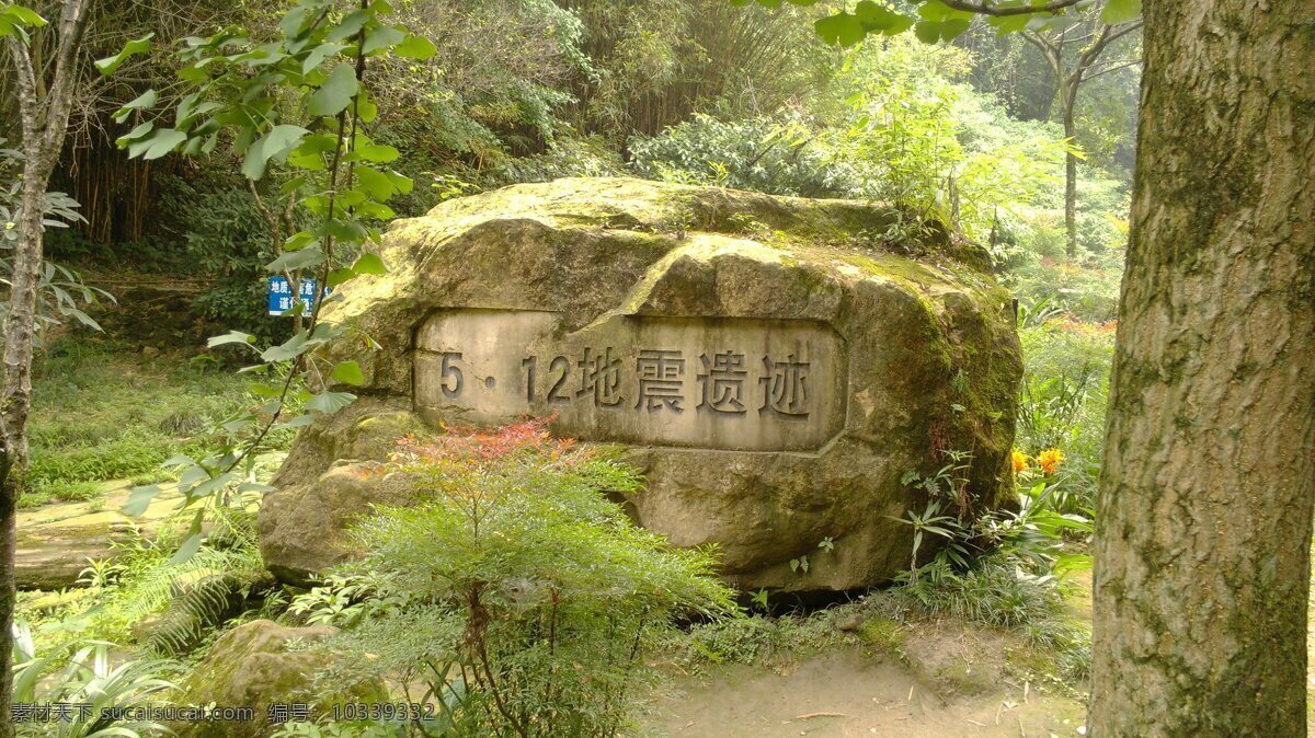 都江堰景点 都江堰景区 都江堰 地震遗址 石头 青城山都江堰 自然景观 建筑景观 黄色