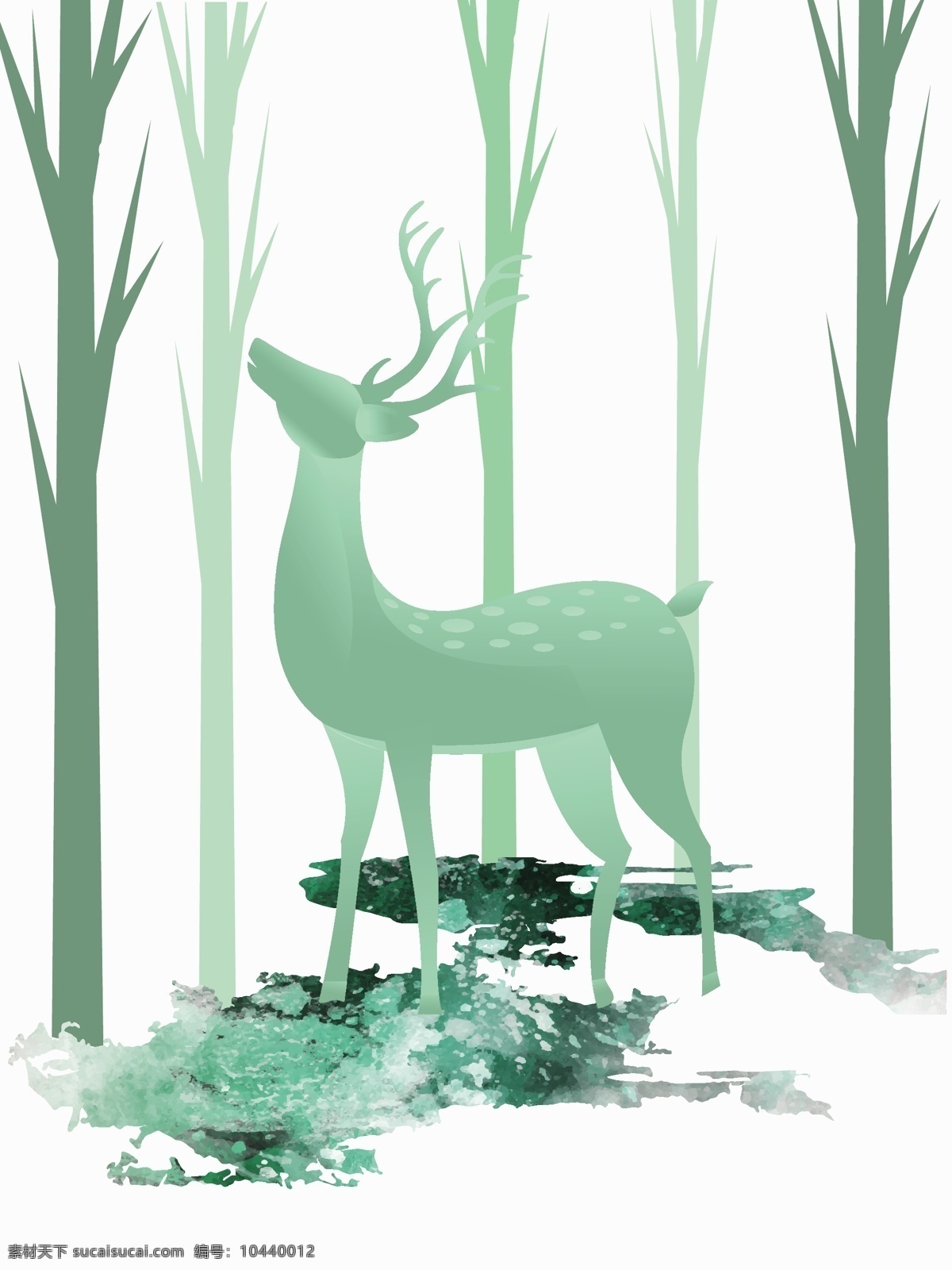 北欧 森林 麋鹿 装饰画 北欧装饰画 麋鹿装饰画 北欧麋鹿 北欧森林 墙画 挂画 壁画