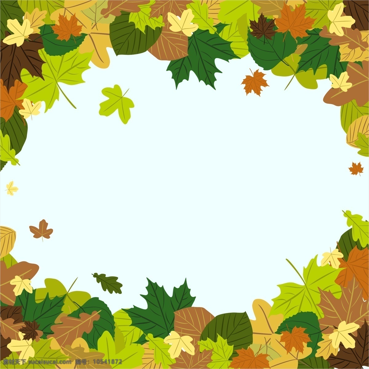 秋天 树叶 风 中 背景 边框 抽象 边界 美丽 植物 螺旋 漩涡 插图 户外 元素 风格 天 人员 秋天的落叶 季节 白色