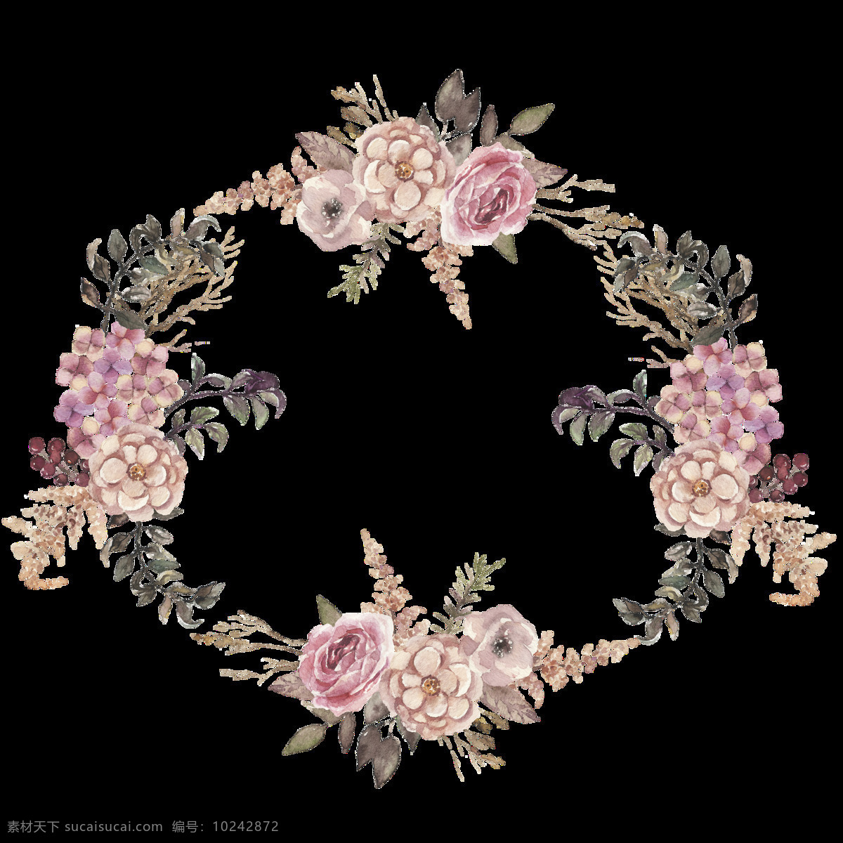 清香 花卉 透明 装饰 设计素材 背景素材