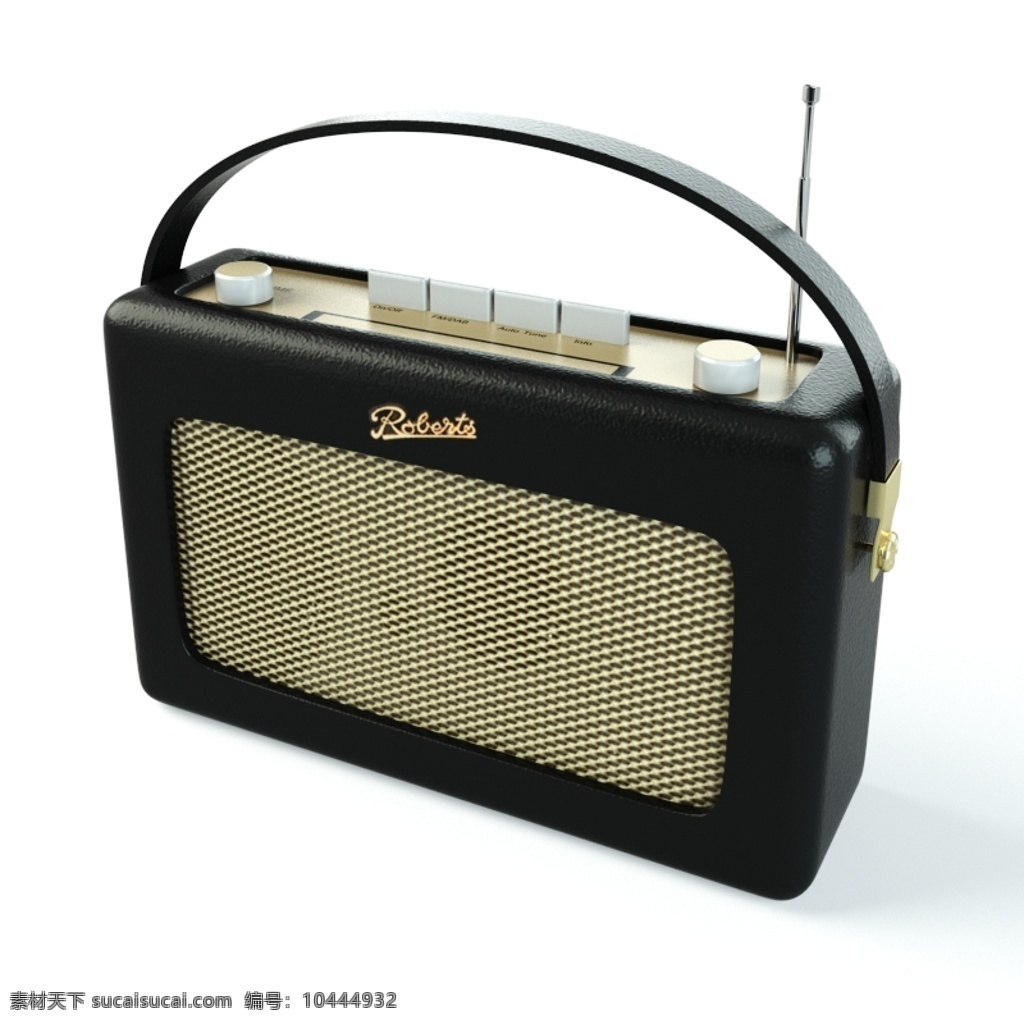 收音机 模型 模型素材 3d模型 3d渲染 效果图 收音机模型