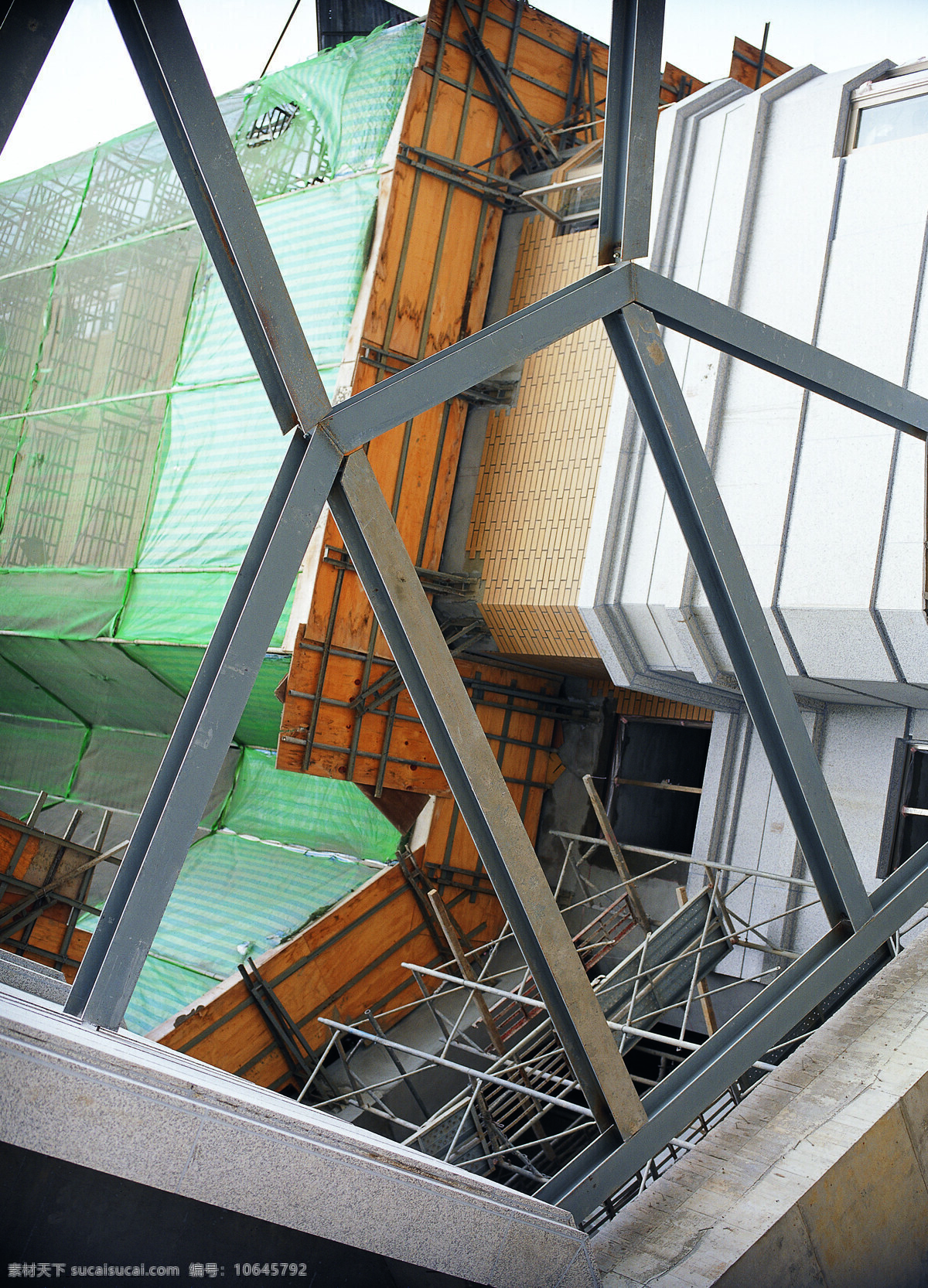 建筑营造 工地 建筑工人 建筑工地 建筑物 建筑钢材
