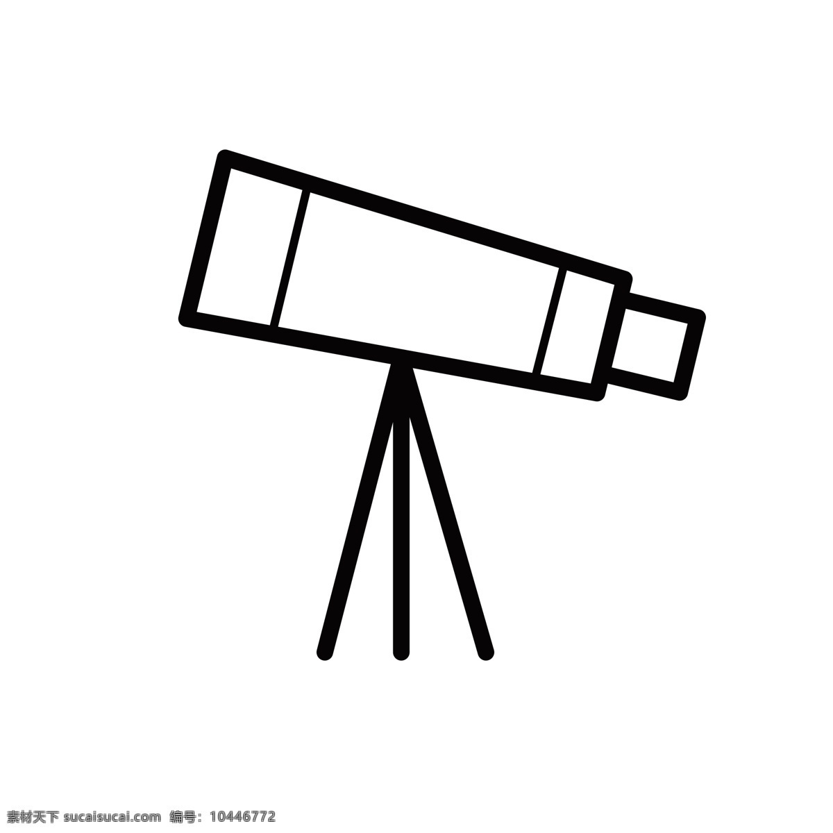 扁平化望远镜 天文 天文望远镜 扁平化ui ui图标 手机图标 界面ui 网页ui h5图标