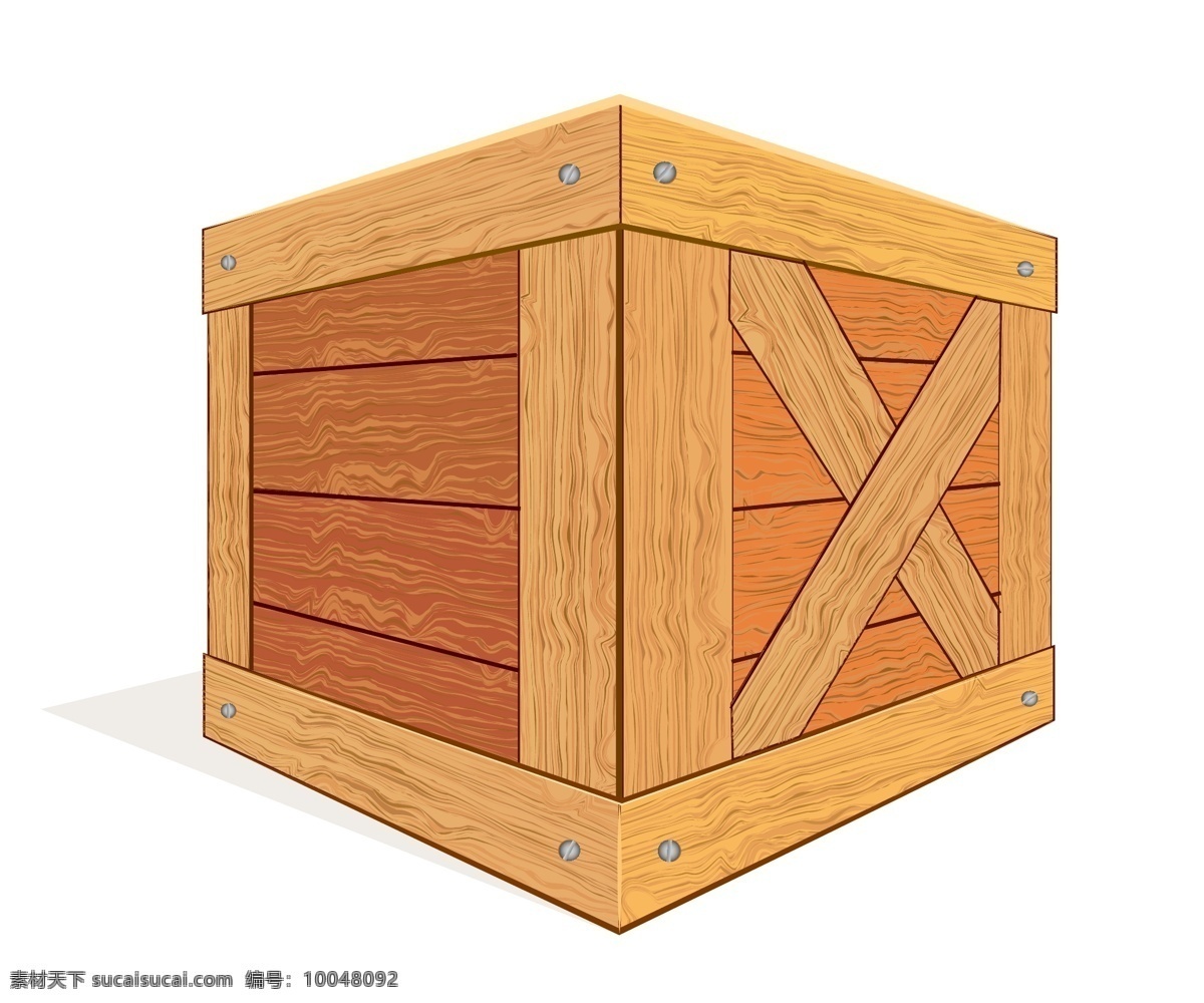 木箱免费下载 木箱子 箱子 box 大箱子 矢量图 建筑家居