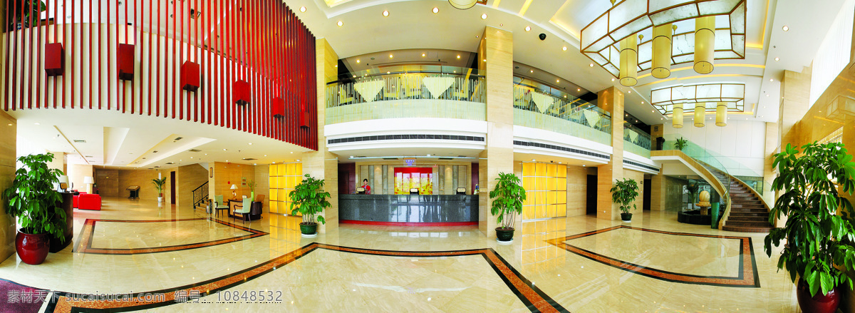 b 栋 大堂 全景 图 吊灯 摄影图库 五星级酒店 植物 接片 总台 夹层 装饰素材 灯饰素材