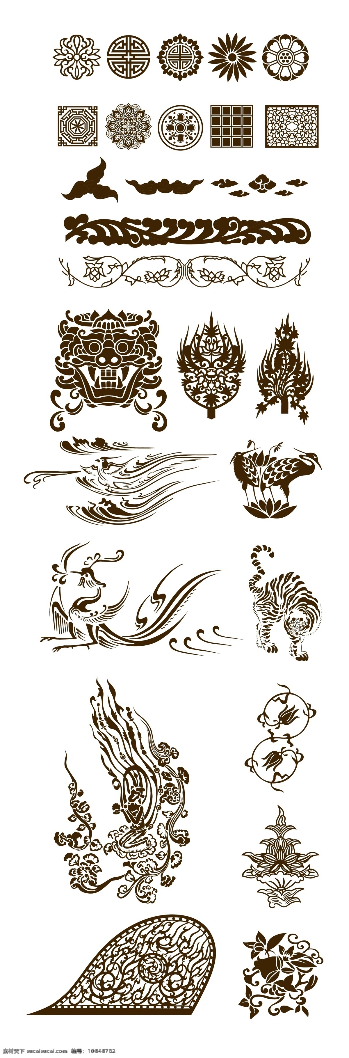 中国传统纹饰 中国风 中式 传统 文化 纹饰 图案