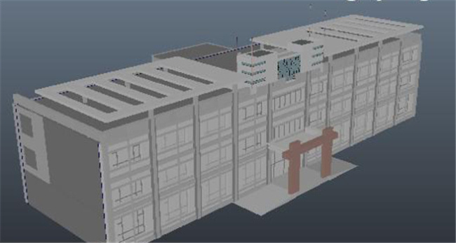 大型 楼层 建筑 游戏 模型 楼层游戏模块 建筑物 装饰 商务楼 网游 3d模型素材 游戏cg模型
