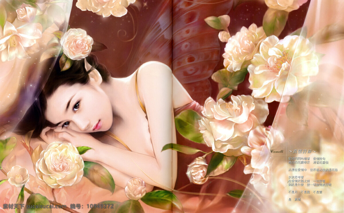 动漫动画 动漫人物 蝴蝶 画集 康乃馨 美女 设计图库 花 彩蝶 恋 威廉 台湾言情人物 写实风 花彩蝶恋 台湾 言情 插画 作品 插画集