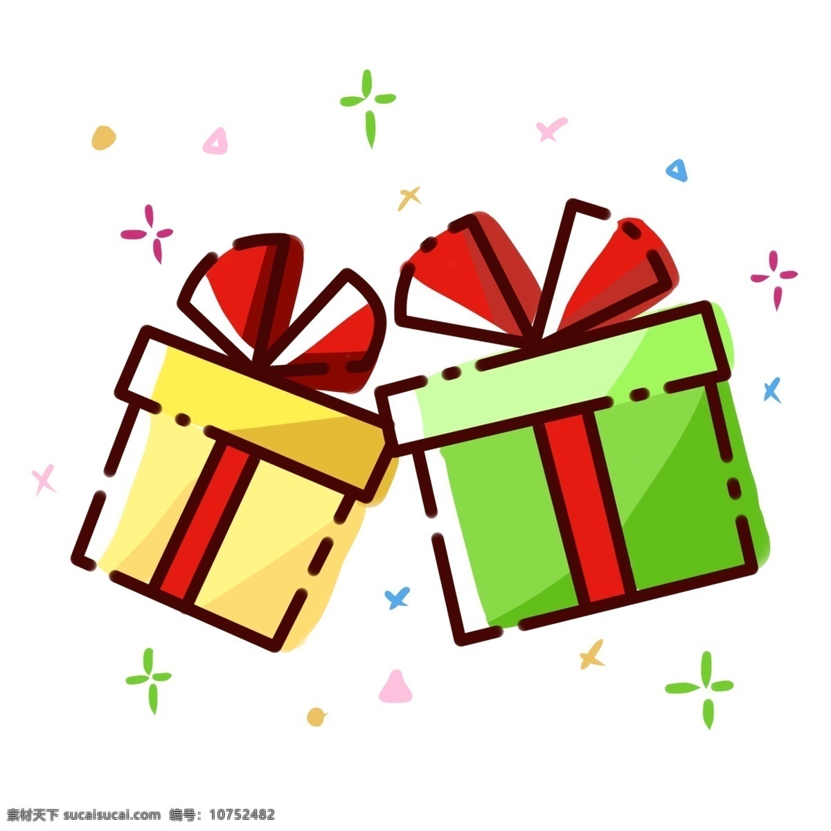 包装 礼物 盒 图案 生日