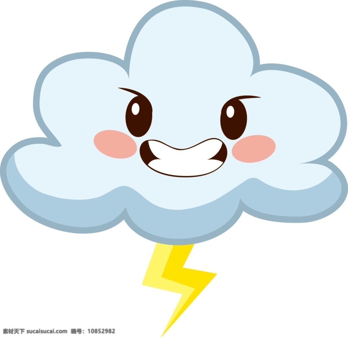 雷电 闪电图片 天气 闪电 可爱天气 表情