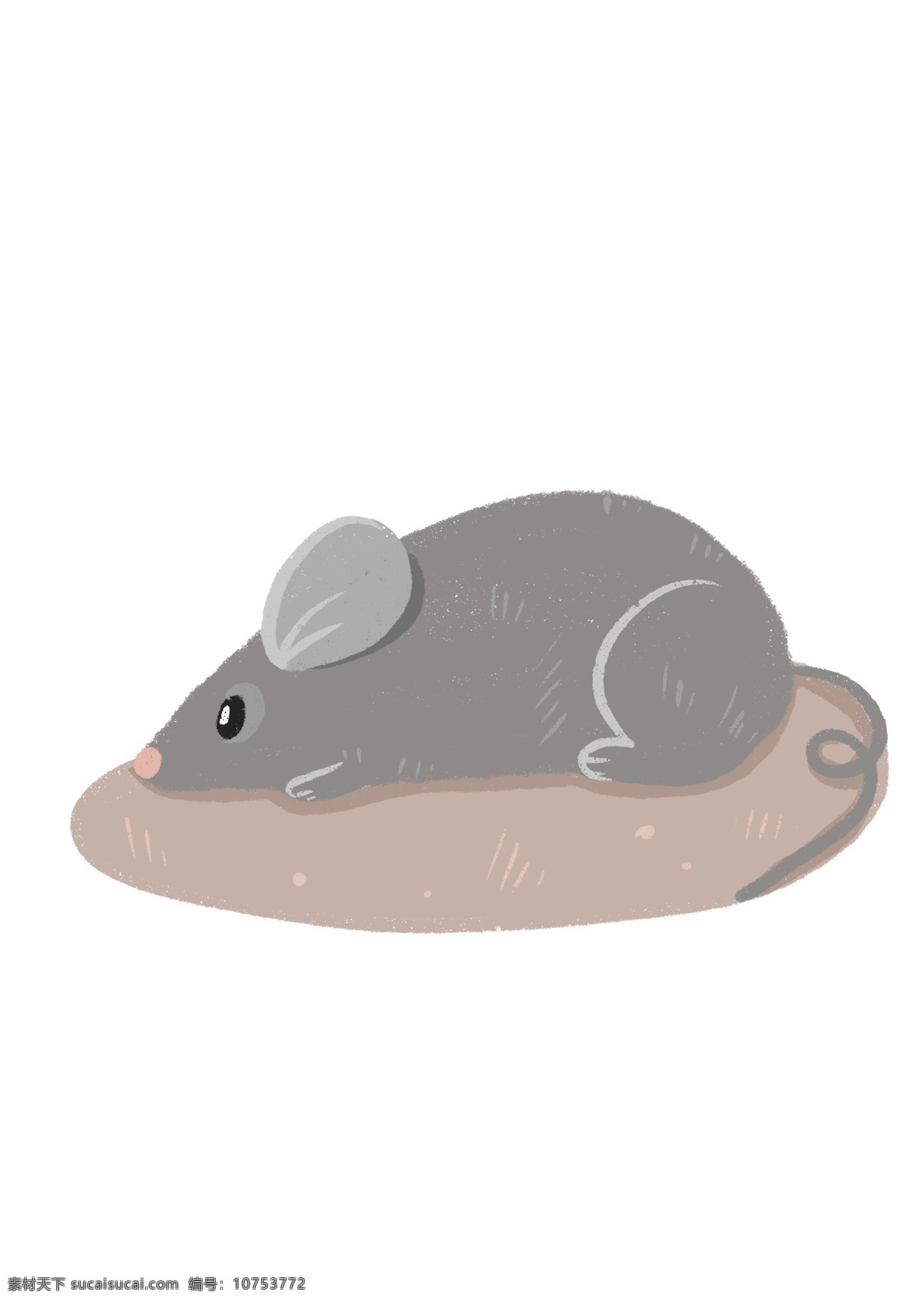 可爱 卡通 老鼠 插画 生肖
