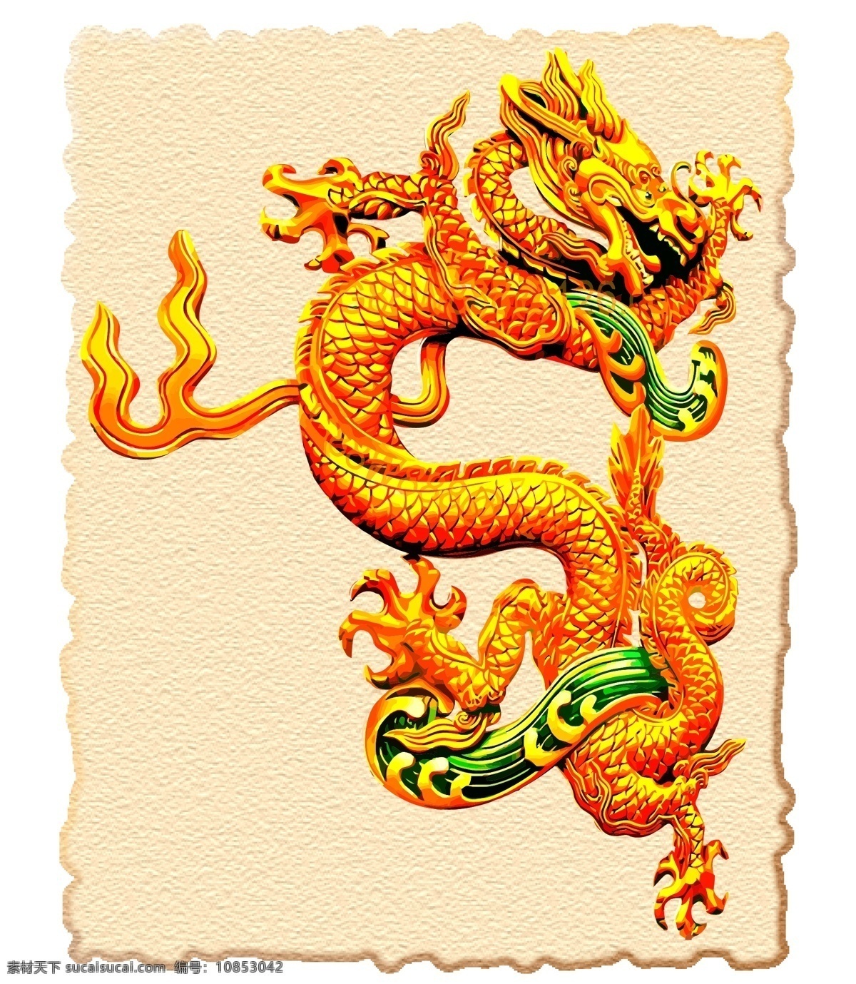 中国 传统 金龙 吉祥 图案 矢量 矢量图 其他矢量图