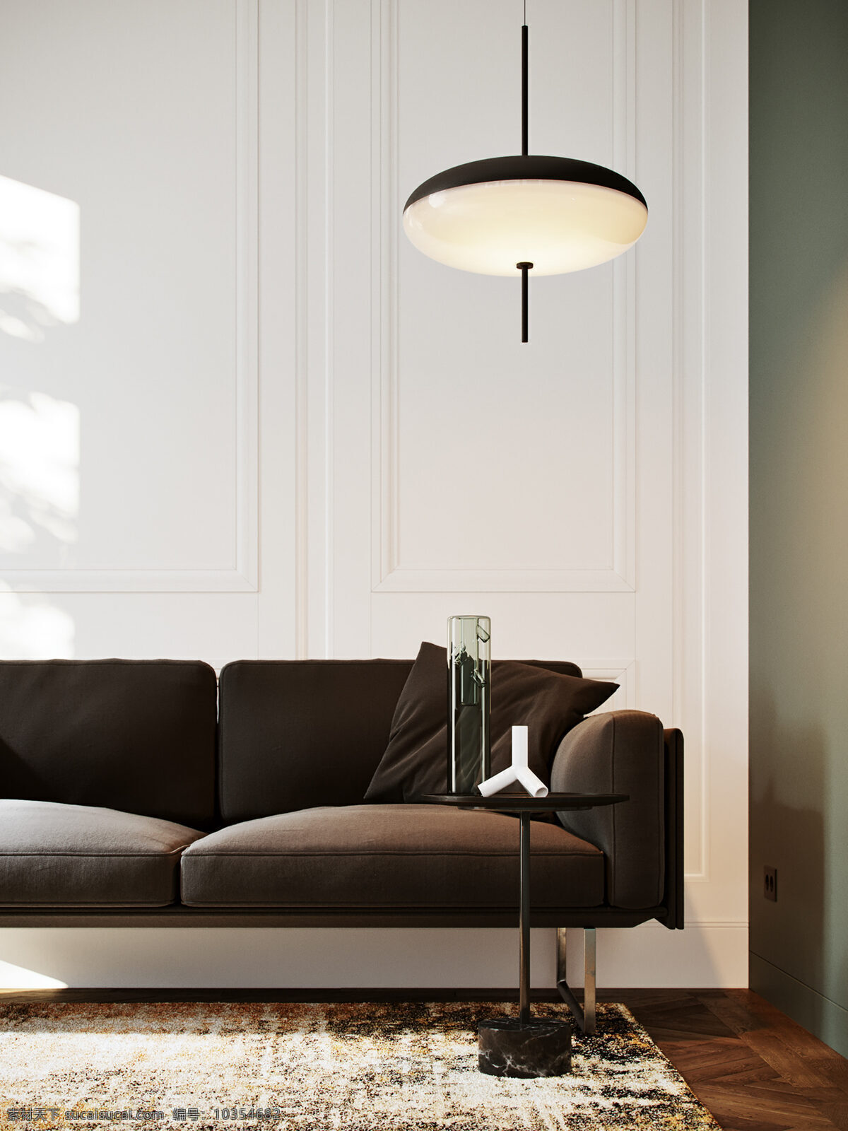 室内空间图 沙发 灯光 阳光 褐色 建筑园林 室内摄影