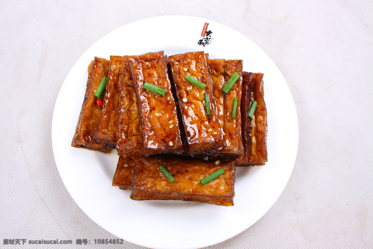 卤豆腐 鲜美豆腐 葱 卤料 武冈卤豆腐 传统美食 餐饮美食