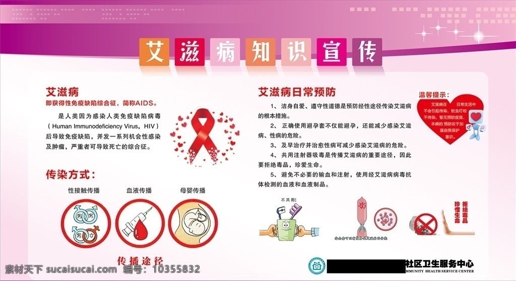 艾滋病宣传栏 艾滋病 艾滋病宣传 艾滋病展板 医院宣传 传染病