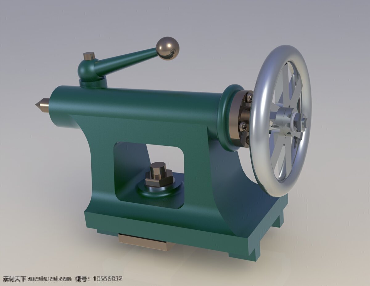 尾座免费下载 工具 机器 车床尾座 solidedgetut 3d模型素材 电器模型