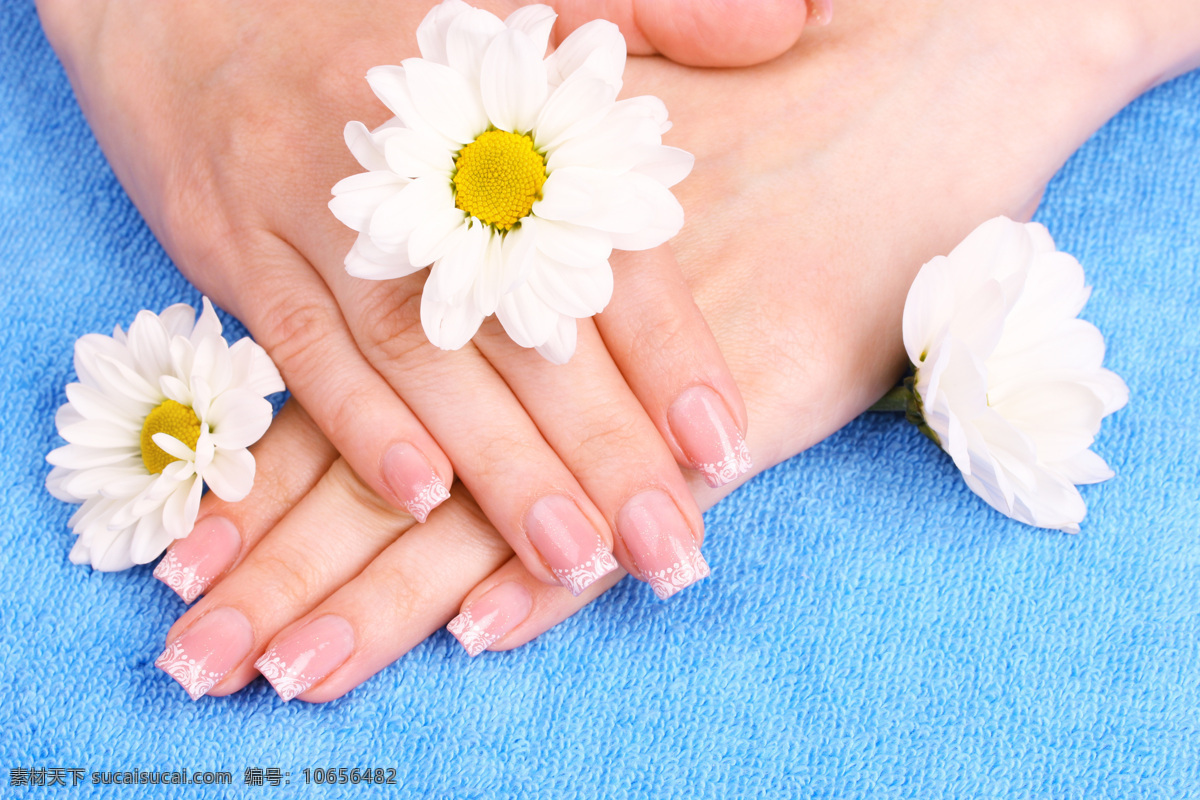 高清 手 鲜花 指甲 花朵 手势 美甲 人物 人体 肢体 护肤品广告 广告素材 美容化妆 其他人物 人物图片