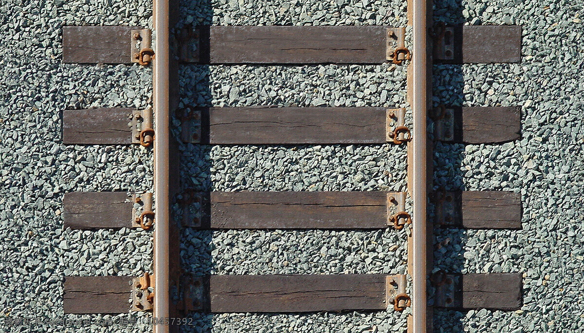 铁路贴图 铁路 俯视铁路 铁轨 木头铁路 木头火车道 自然环境摄影 自然景观 自然风景