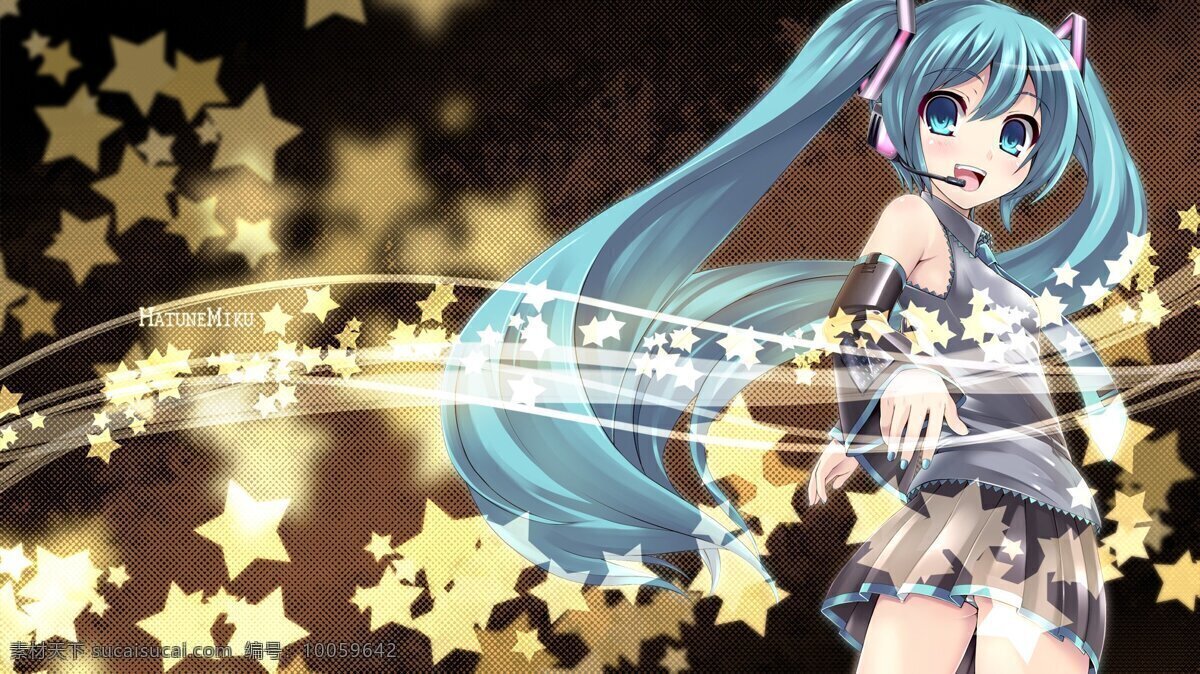 初 音 少女 可爱 初音 背景图片