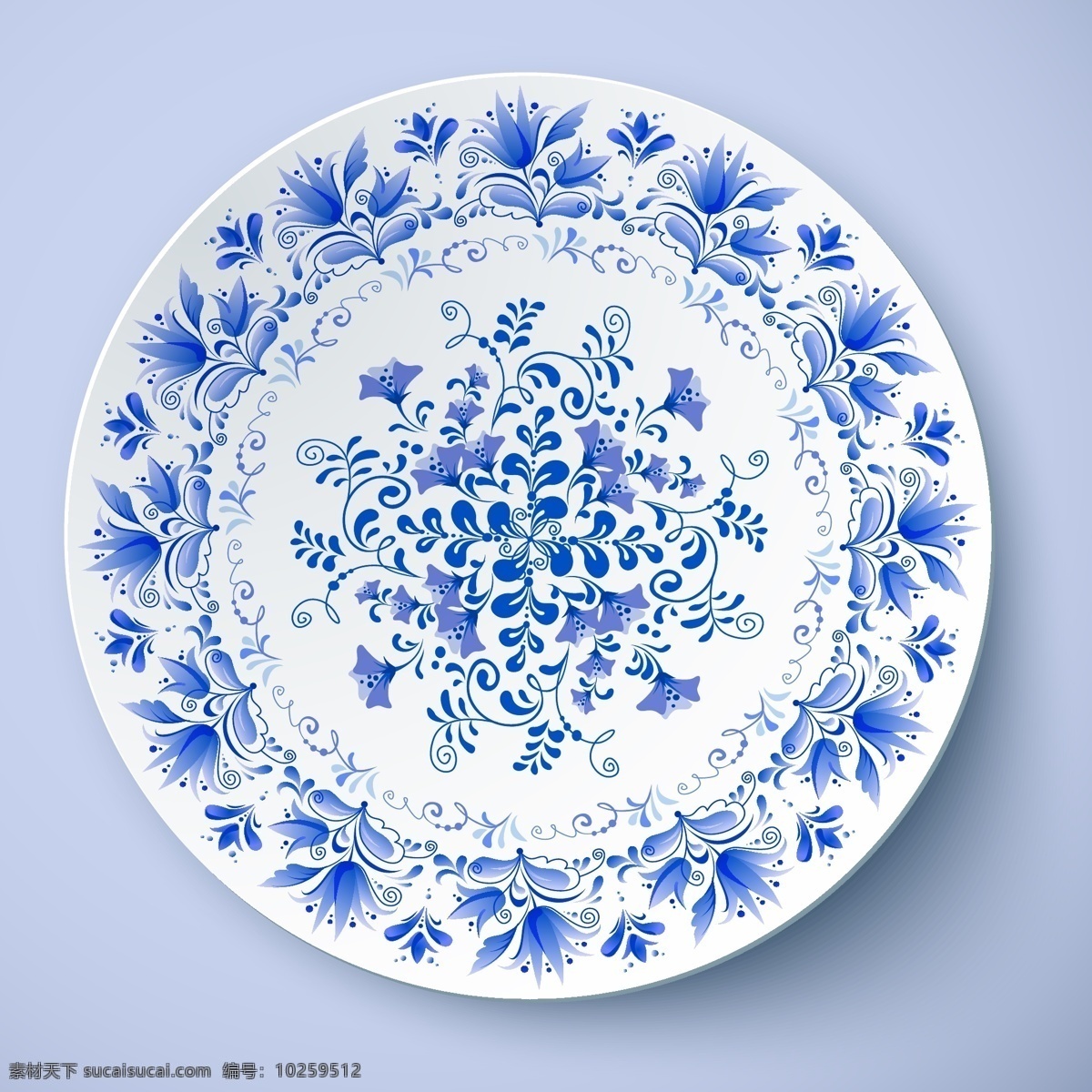 青花瓷 碗 古董 陶瓷 盘子 传统文化 文化艺术 矢量