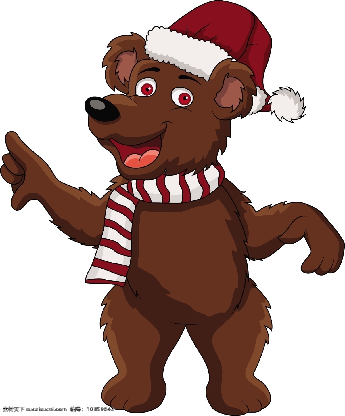 圣诞 熊 生物世界 圣诞帽 玩具熊 野生动物 矢量 模板下载 圣诞熊 泰尼熊 psd源文件