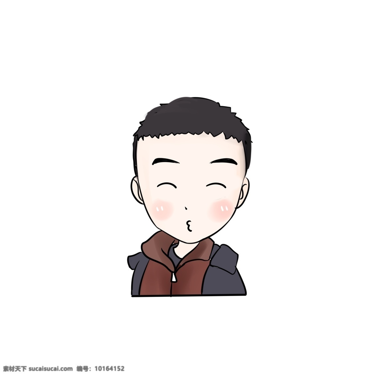 原创 可爱 q 版 少年 商用 元素 帅 萌
