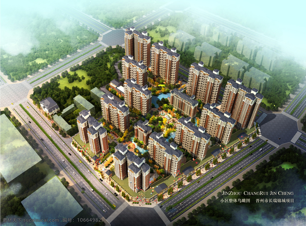 风景图 环境设计 建筑设计 楼盘 楼盘效果图 效果图 模板下载 设计素材 实景图 装饰素材