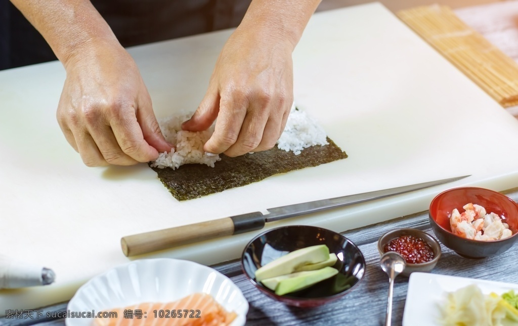 寿司 寿司制作过程 料理 烹饪 料理制作 美食 美味 食物 餐饮美食