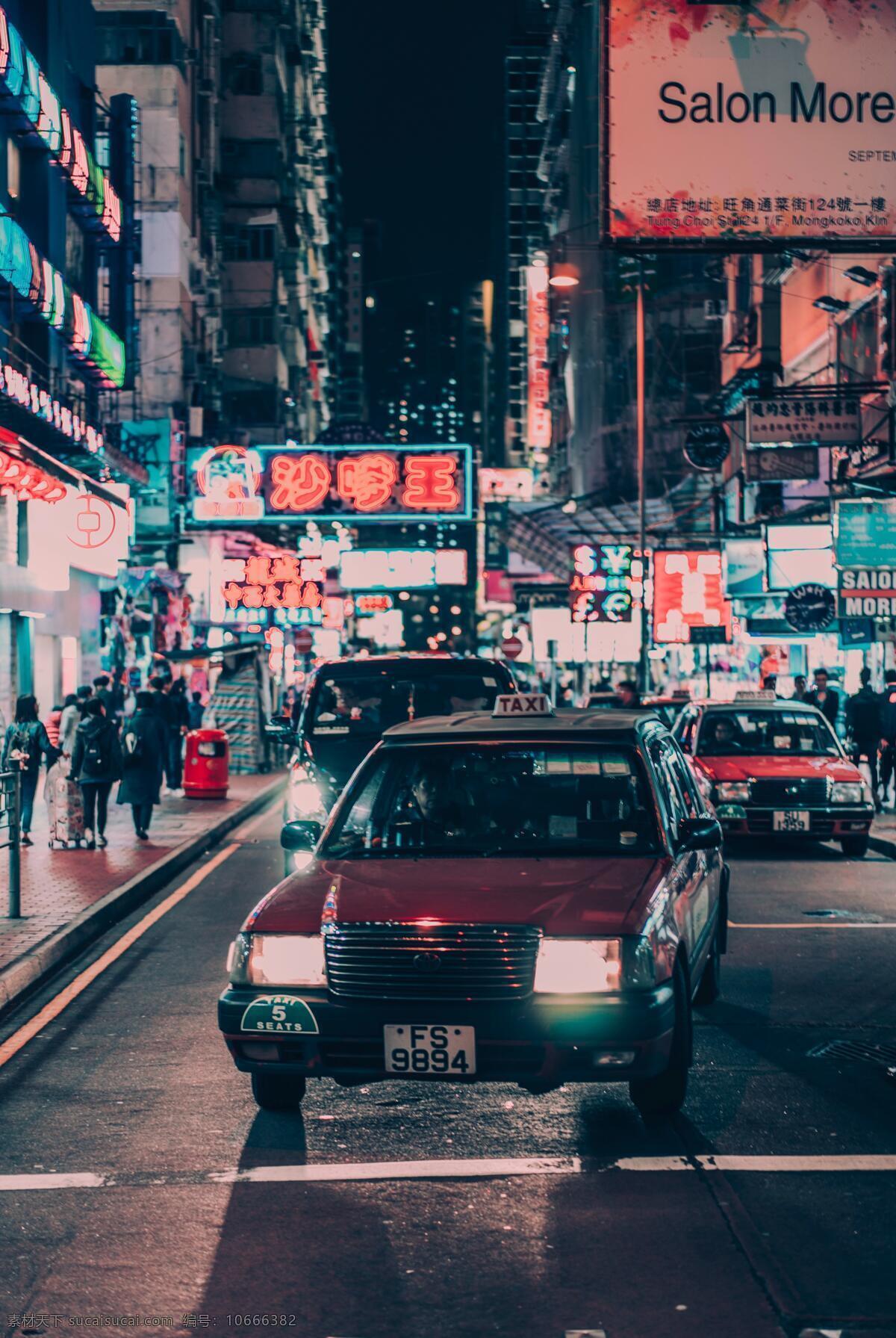 香港夜景 城市 高楼 写字楼 商务 办公 夜景 香港 霓虹灯 怀旧 复古 商务金融 商务场景