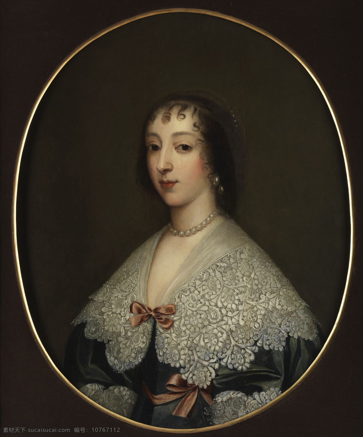 亨利 埃塔 玛丽娅 英国王后 查理一世之妻 法国公主 亨利四世幼女 路易十三之妹 查理 二世 詹姆斯 三世 母 巴洛克 时代 油画 美术绘画 文化艺术
