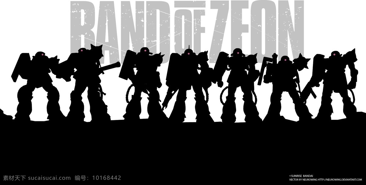 公司 zaku 载体 带 吉恩 扎古 向量 白色