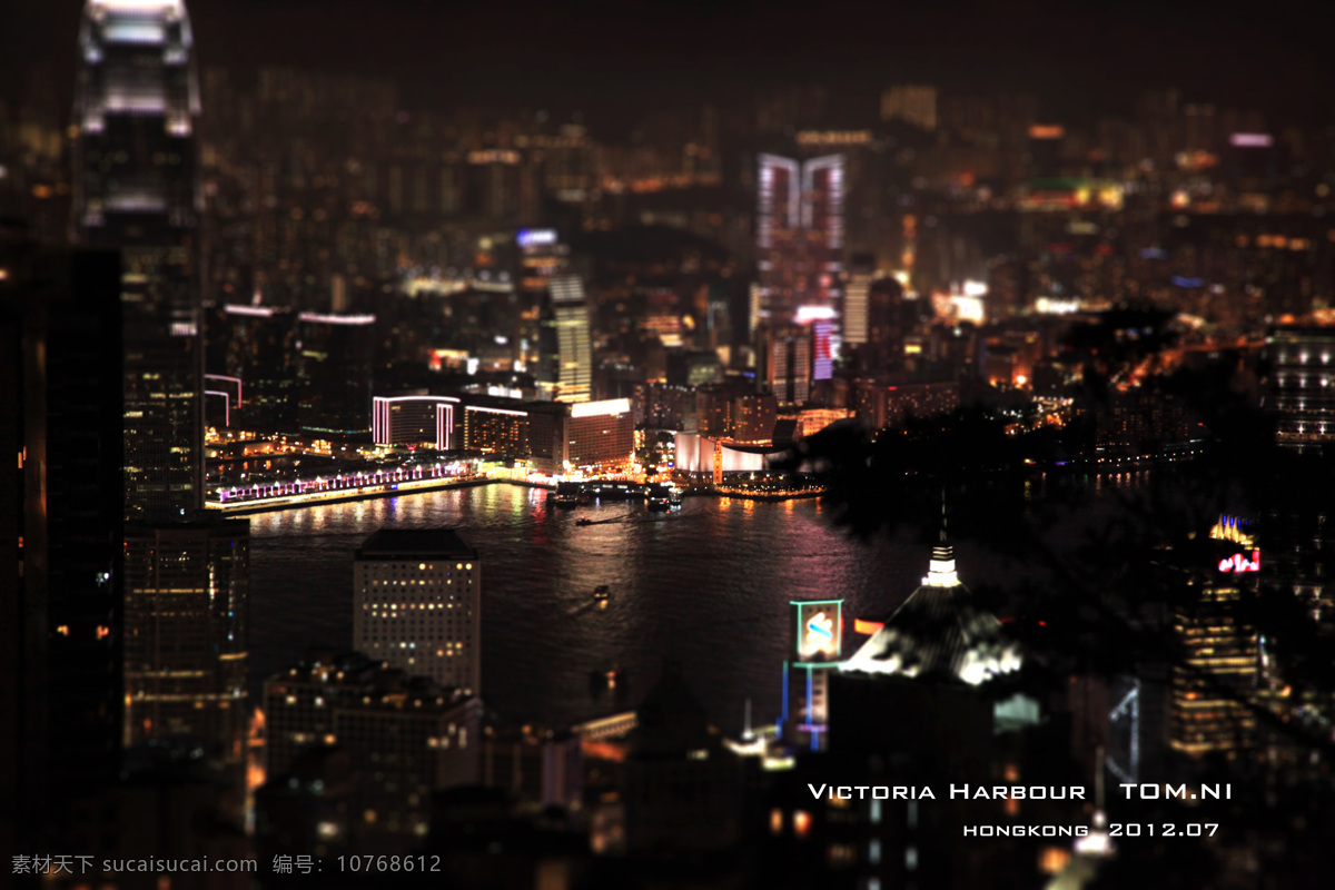 香港的夜景 香港 夜景 建筑 灯光 湖水 旅游摄影 国内旅游 黑色