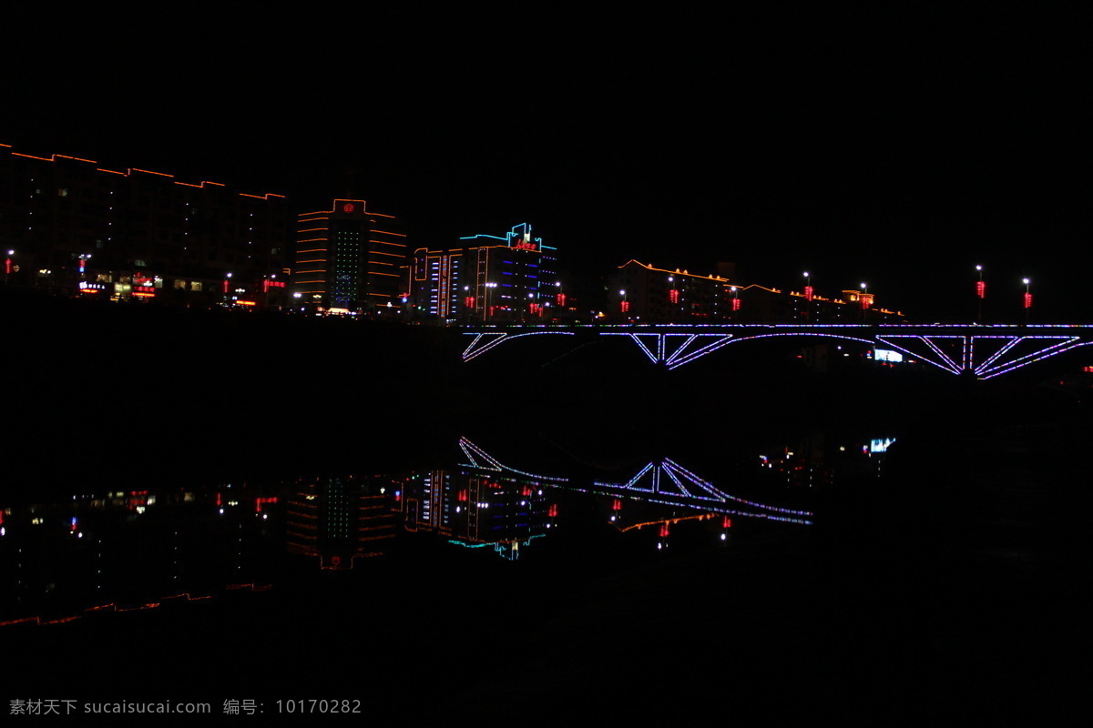 福建省 漳平市 夜景 福建 漳平 倒影 灯 国内旅游 旅游摄影 黑色
