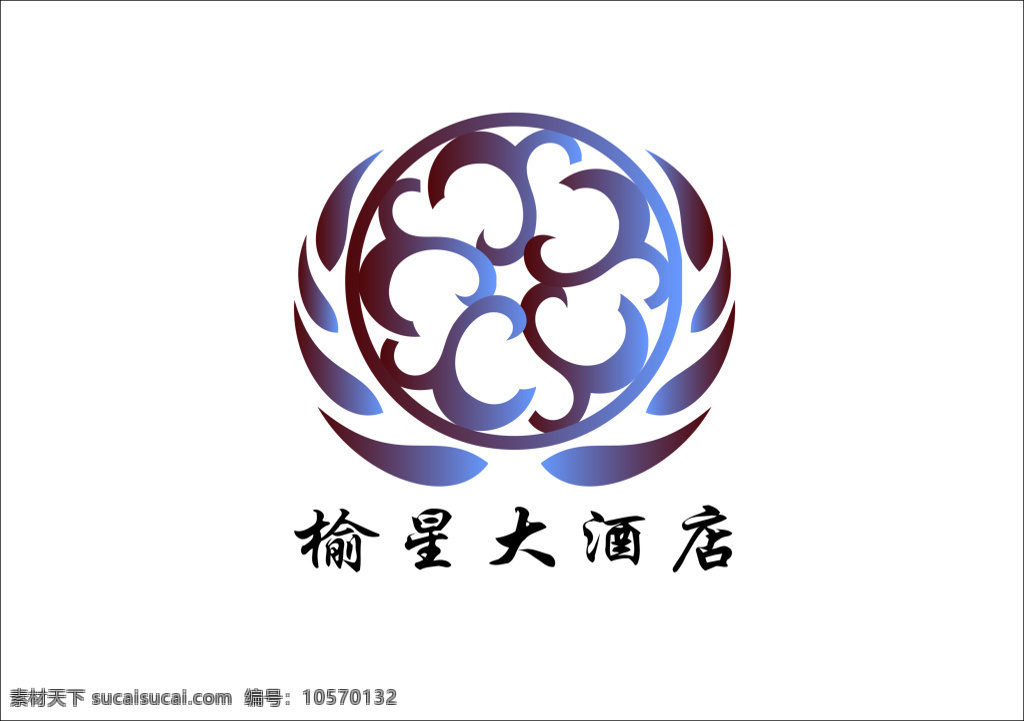 酒店标志 y的变形组合 标志 酒店 logo 绚丽 圆形标志