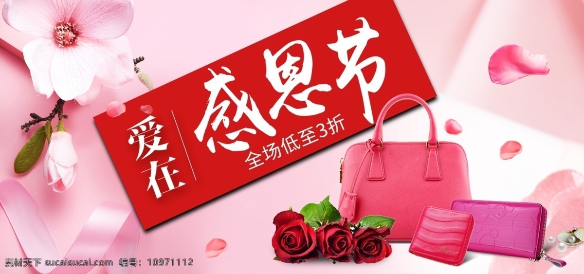 感恩节 玫瑰 花瓣 箱包 钱包 首 焦 首焦