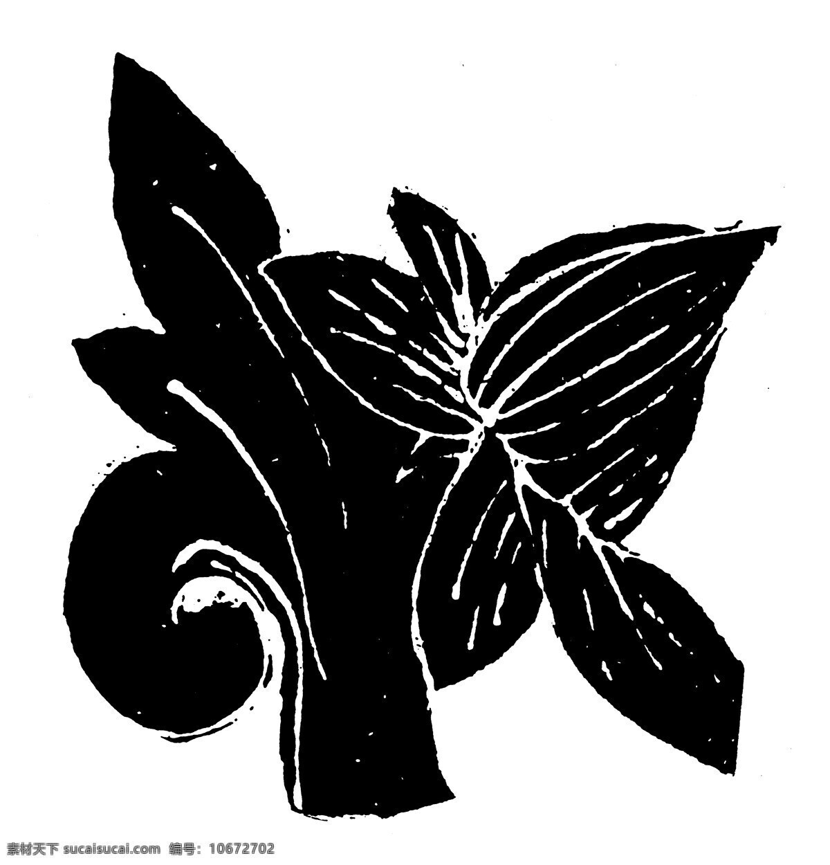 花鸟图案 元明时代图案 中国 传统 图案 设计素材 装饰图案 书画美术 白色