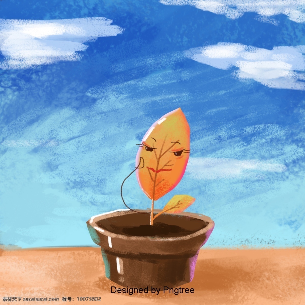 简单 天然 植物 元素 时尚 自然 绿色植物 草地 创意 图案 叶子