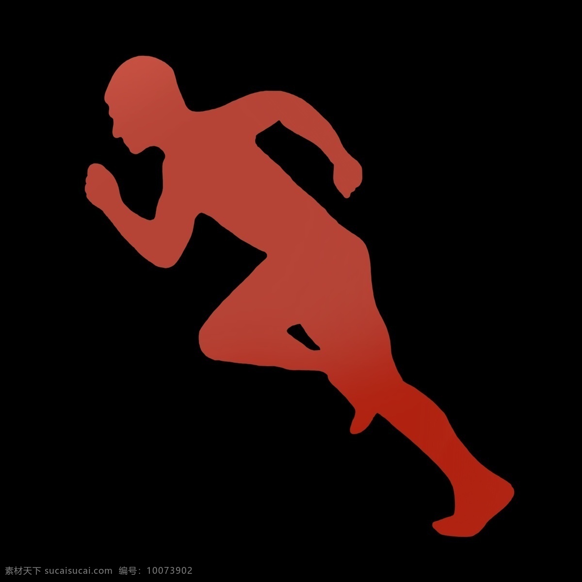 红色 人物 男士 奔跑 渐变 暖色 奔跑的样子 跑步运动 体育运动 体育图标 简洁 卡通 简约 迟到