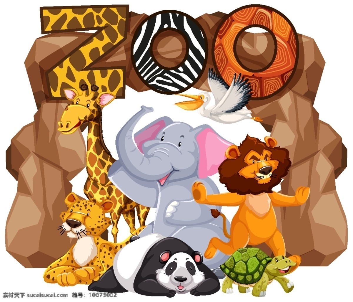 卡通 野生动物 卡通野生动物 动物背景 动物素材 动物园 可爱 动物 卡通动物生物 生物世界