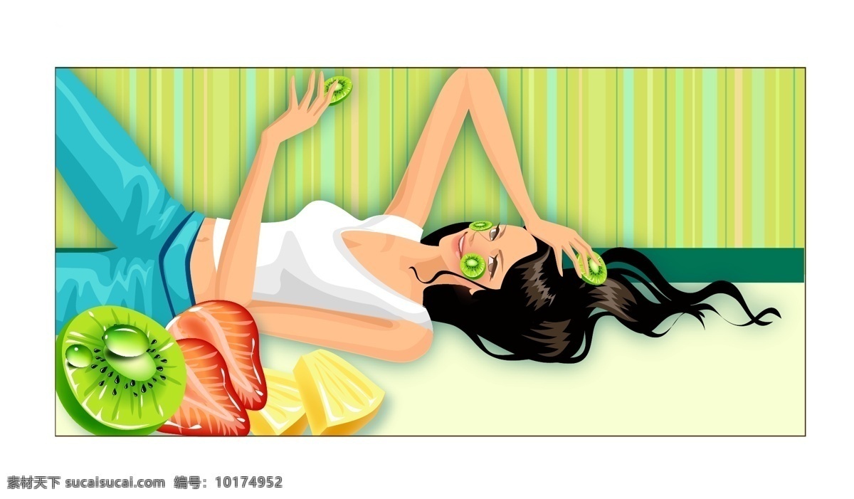 尚 生活 运动 韩国 矢量 美容 女性 尚生活 矢量图 矢量人物