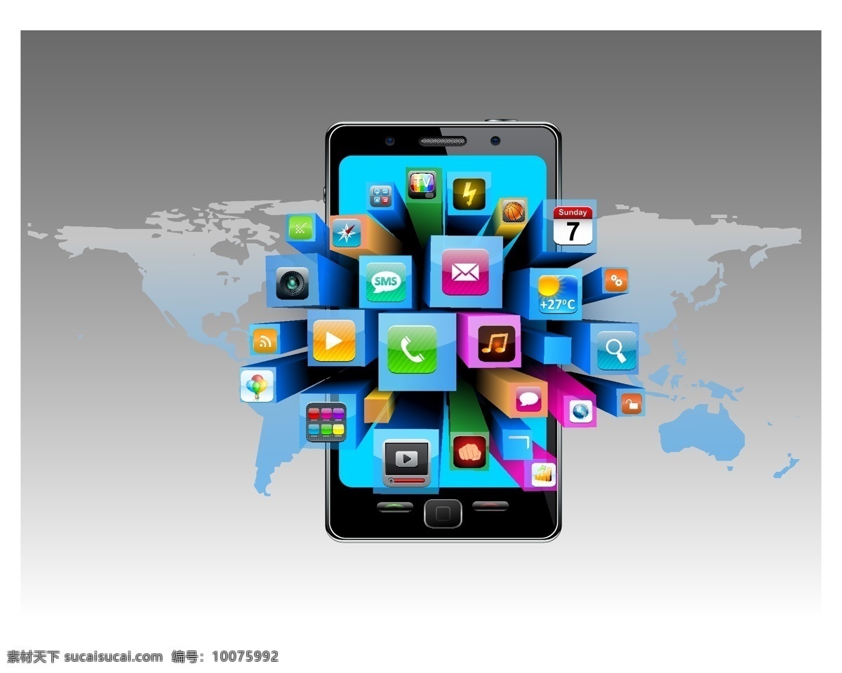 手机 图标 矢量 app 矢量素材
